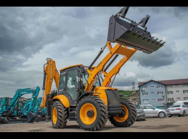 Buldoexcavatoare  888  STAGE V roti egale -pompa axiala - 2 ani Garantie 